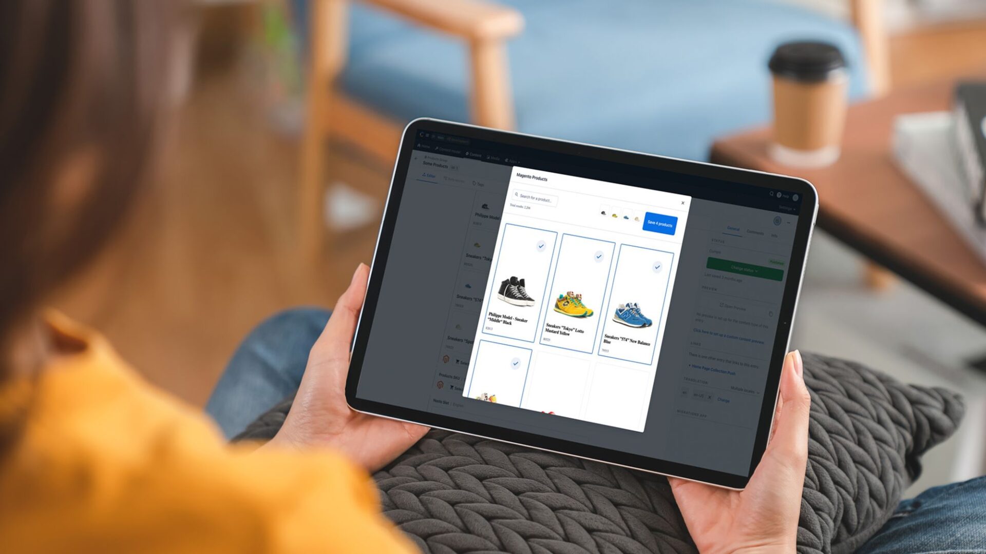 Image of person working with ipad